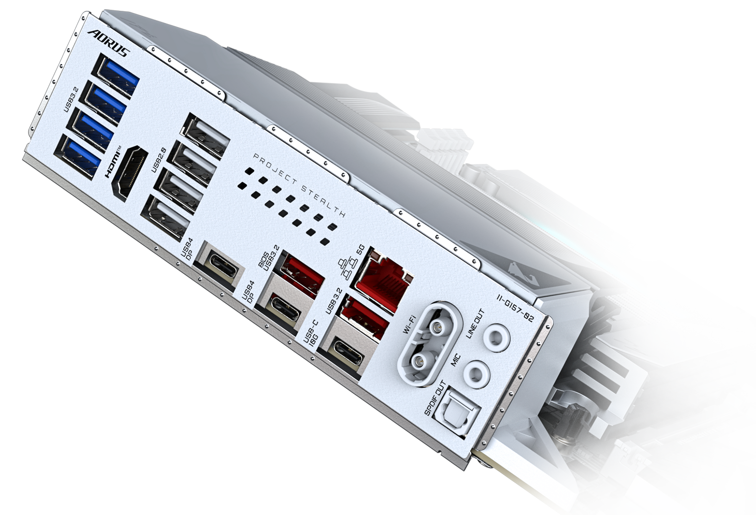 GIGABYTE X870 AORUS STEALTH ICE AMD AM5 Motherboard, ATX, DDR5, 4x